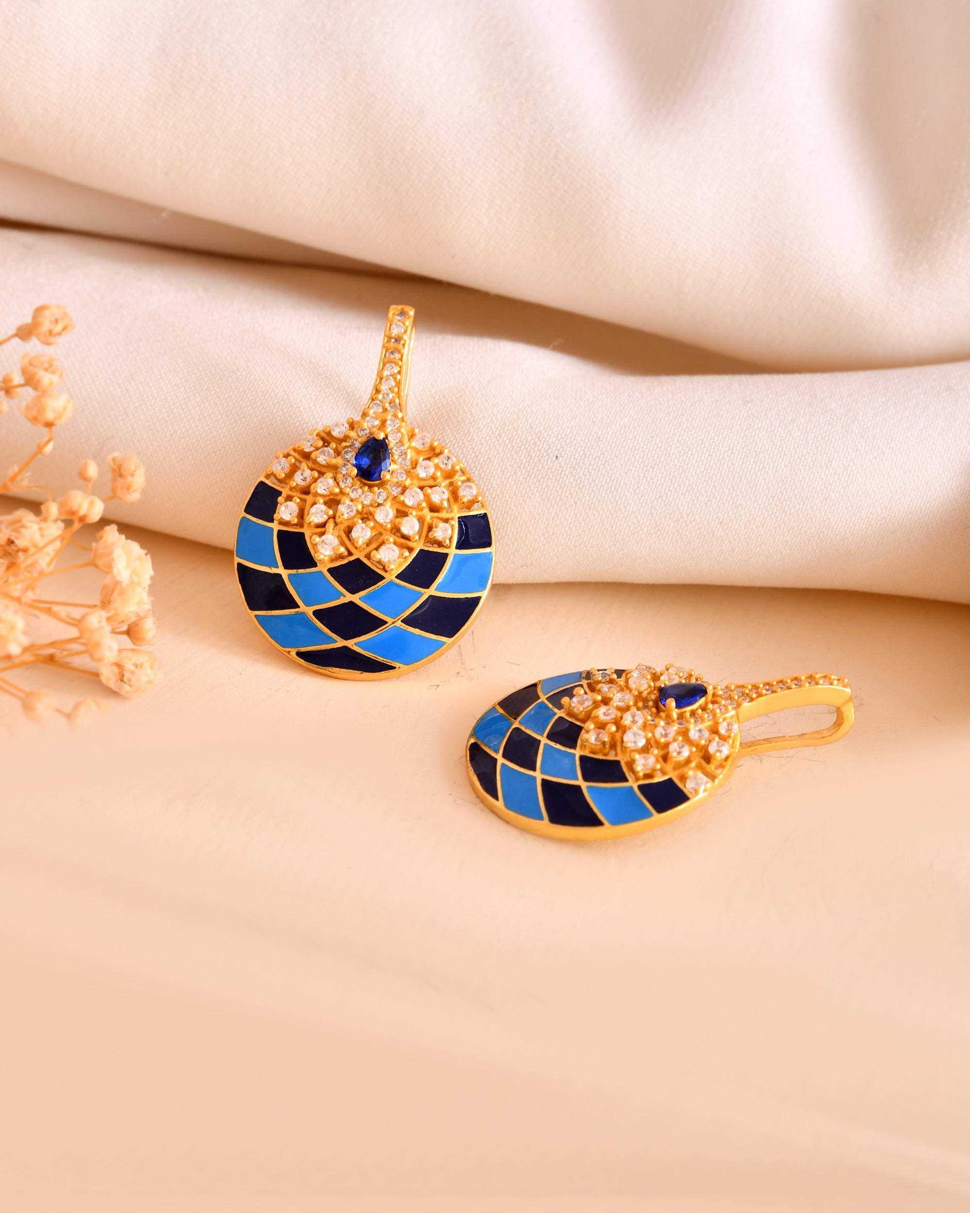 Anaya charm 925 Gold Plated Silver Earrings