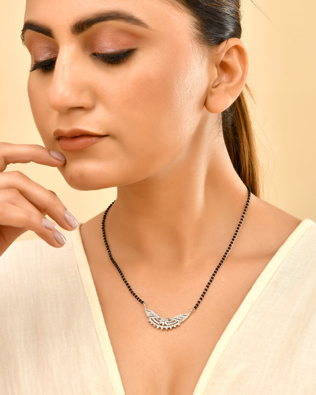Floral Paradise 925 Sterling Silver Mangalsutra