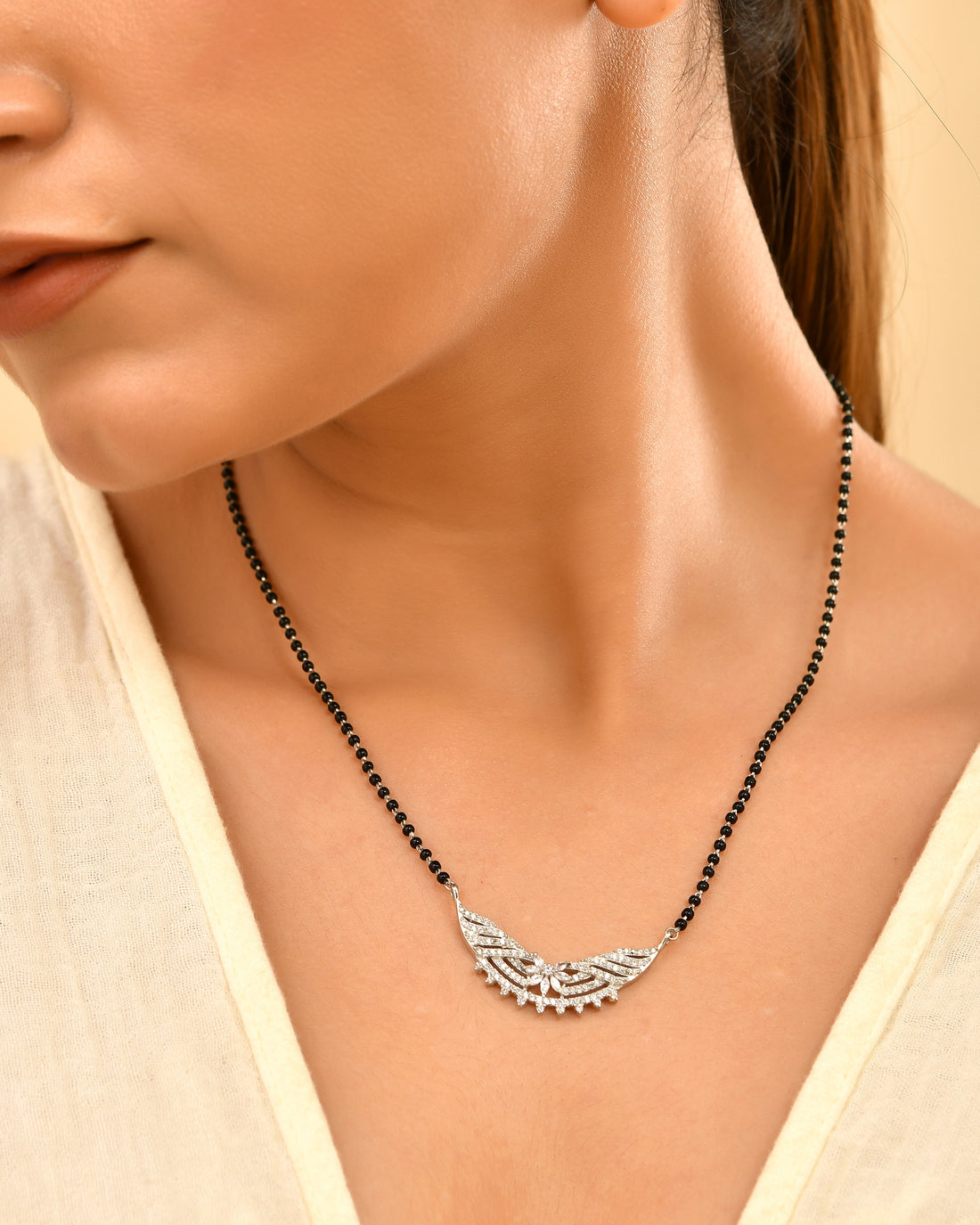 Floral Paradise 925 Sterling Silver Mangalsutra