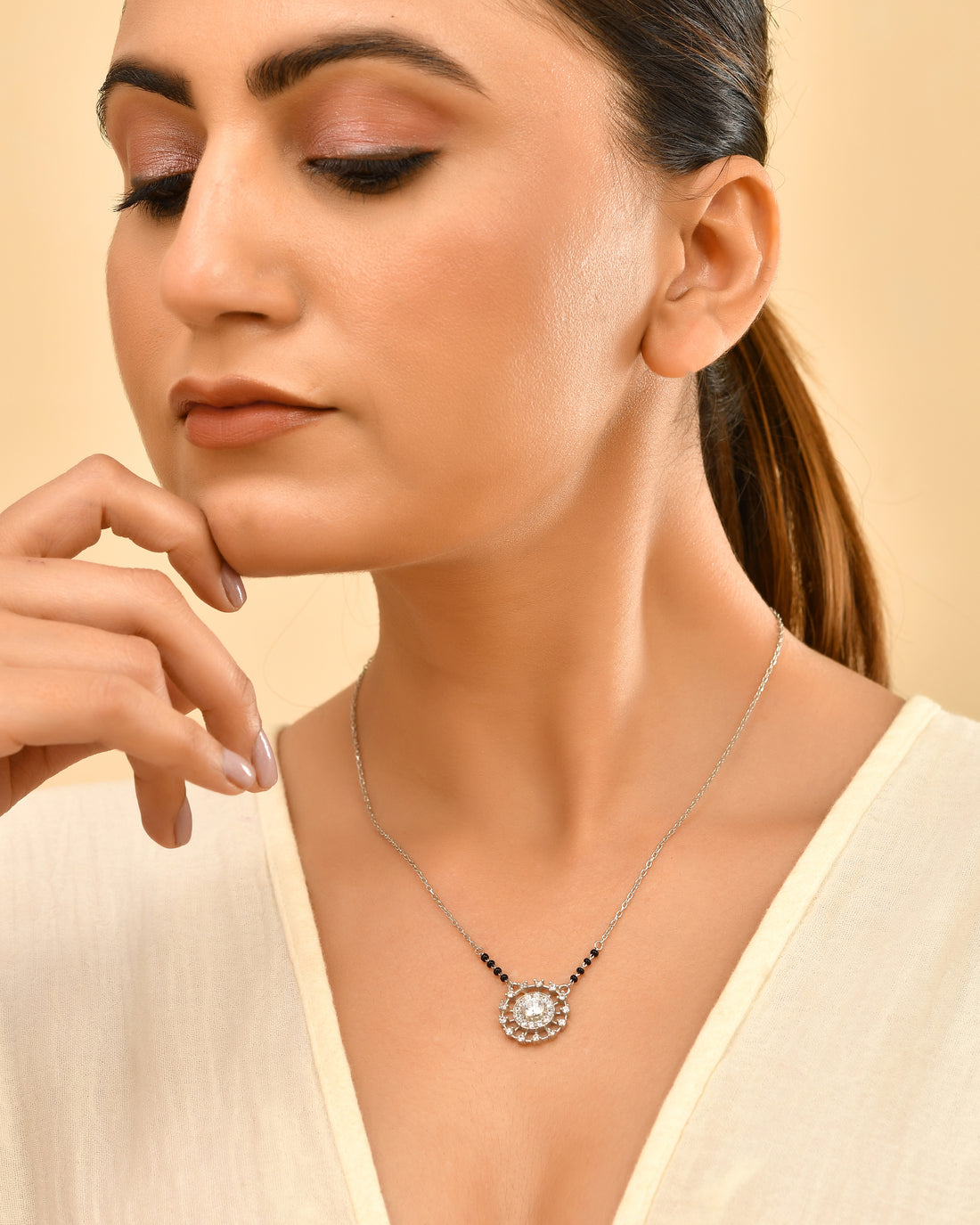 Drizzle Drop 925 Sterling Silver Mangalsutra