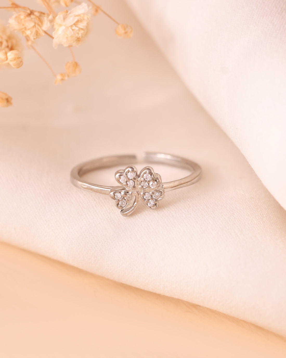 Flora Leaf 925 Sterling Silver Ring