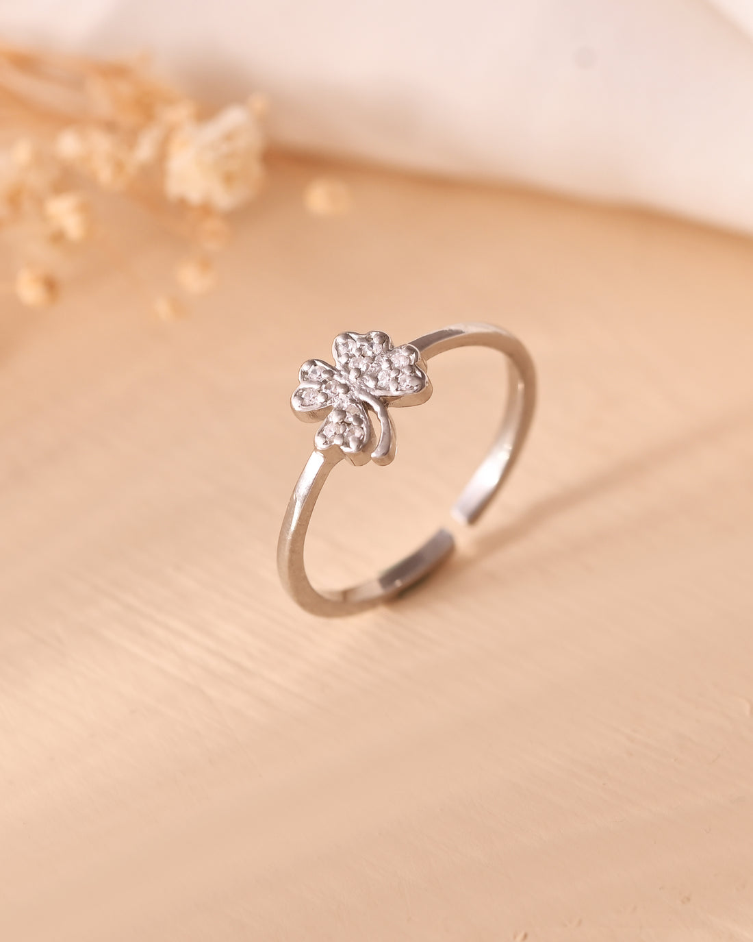 Flora Leaf 925 Sterling Silver Ring
