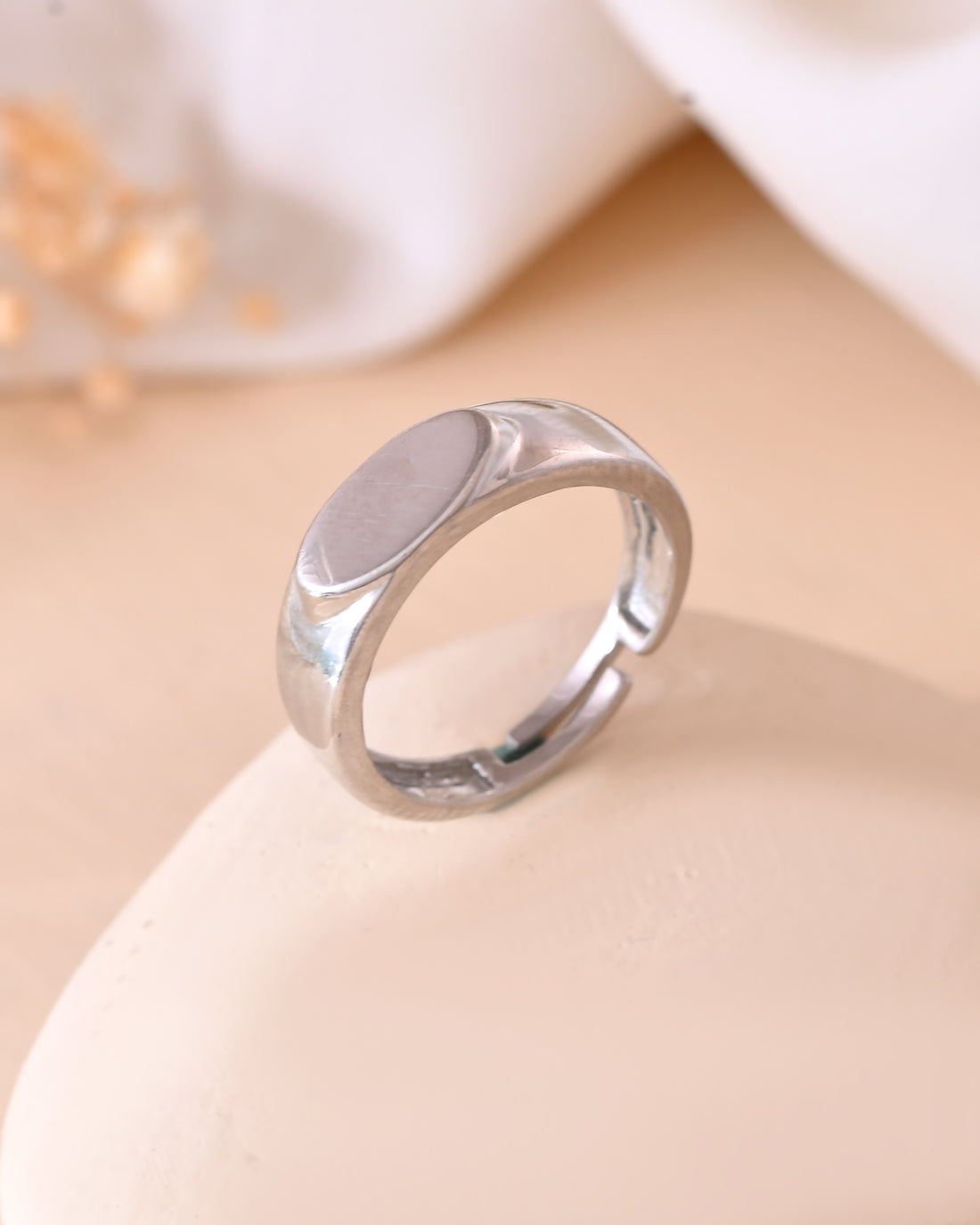 Classic Oval Signet 925 Sterling Silver Ring