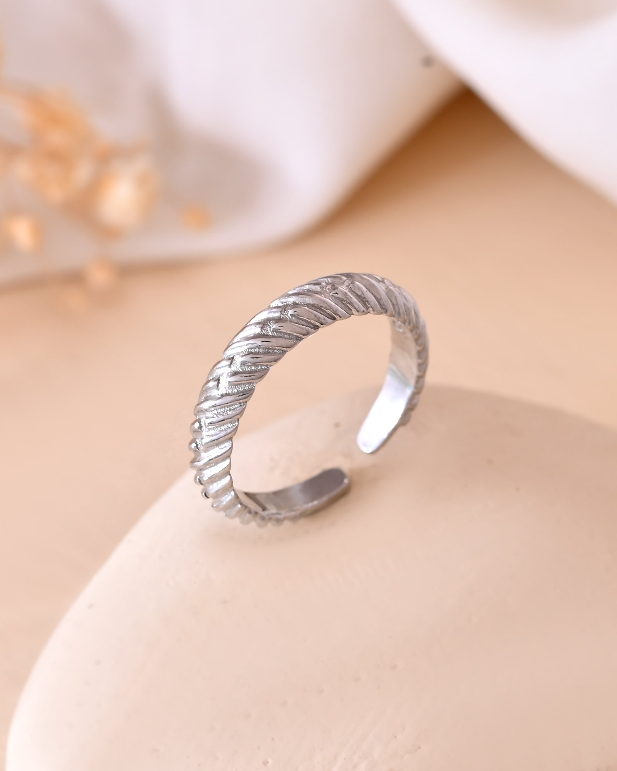 Twisted Rope 925 Sterling Silver Cuff Ring8