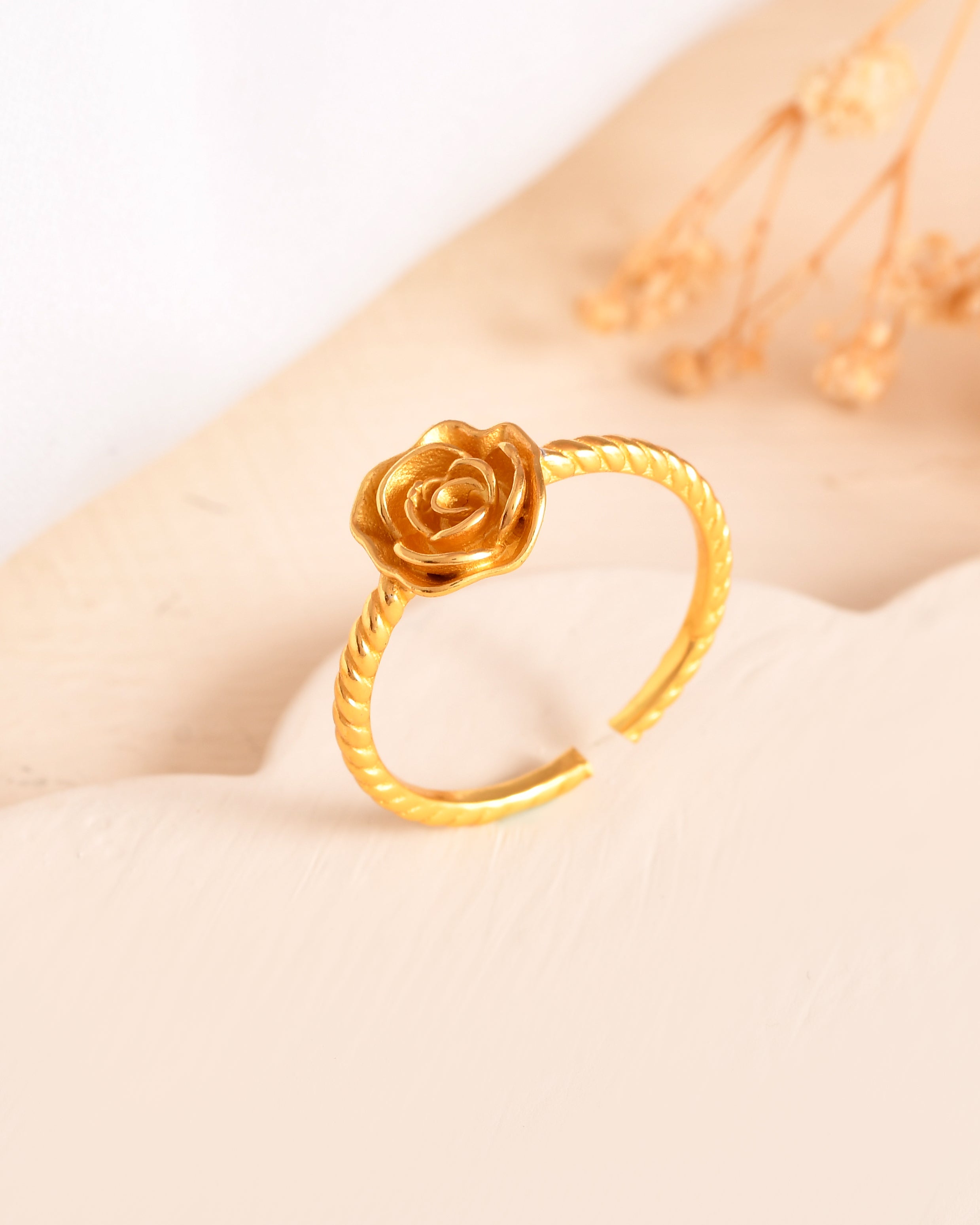 Diva Gold Plated Sterling Silver Ring