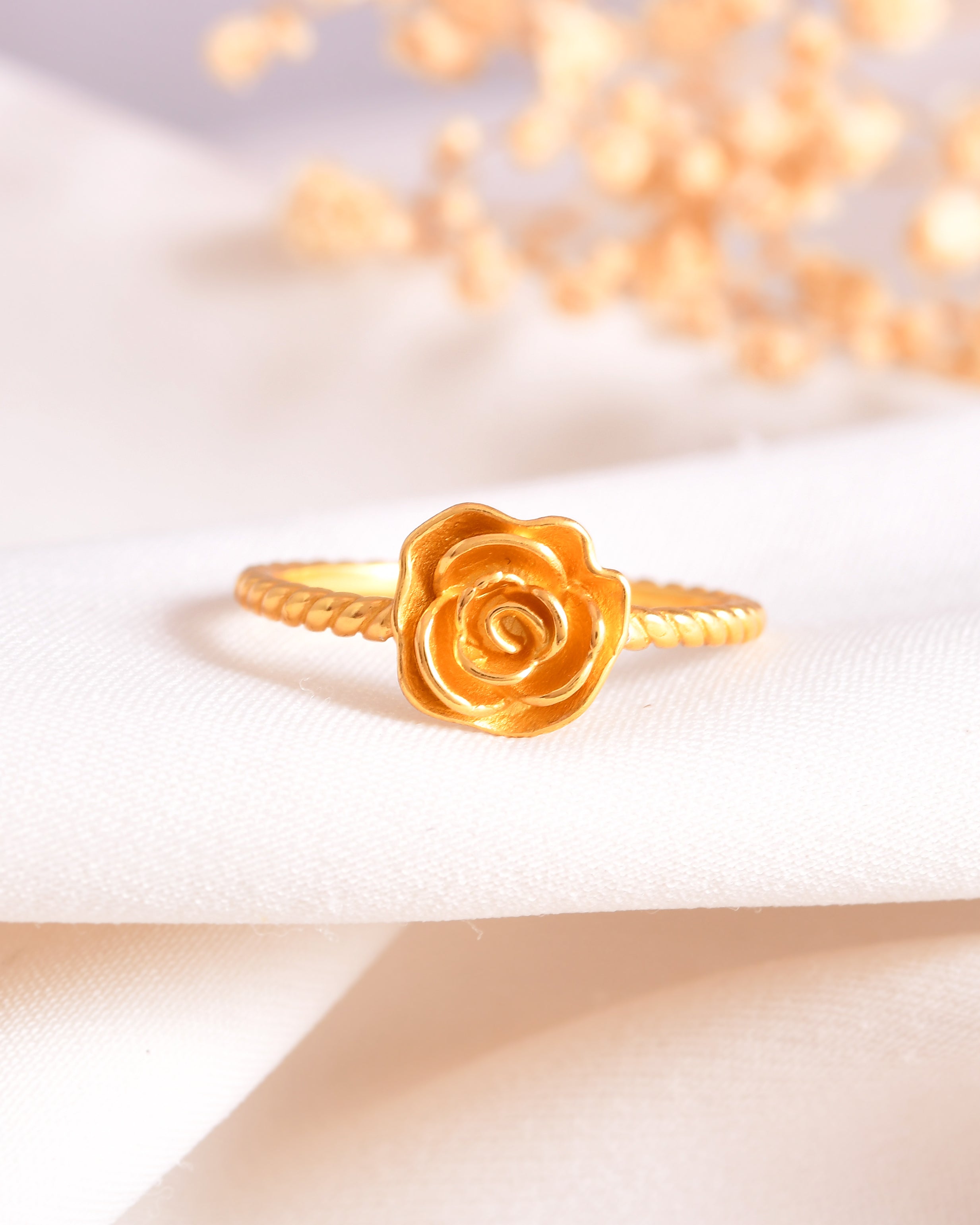 Diva Gold Plated Sterling Silver Ring