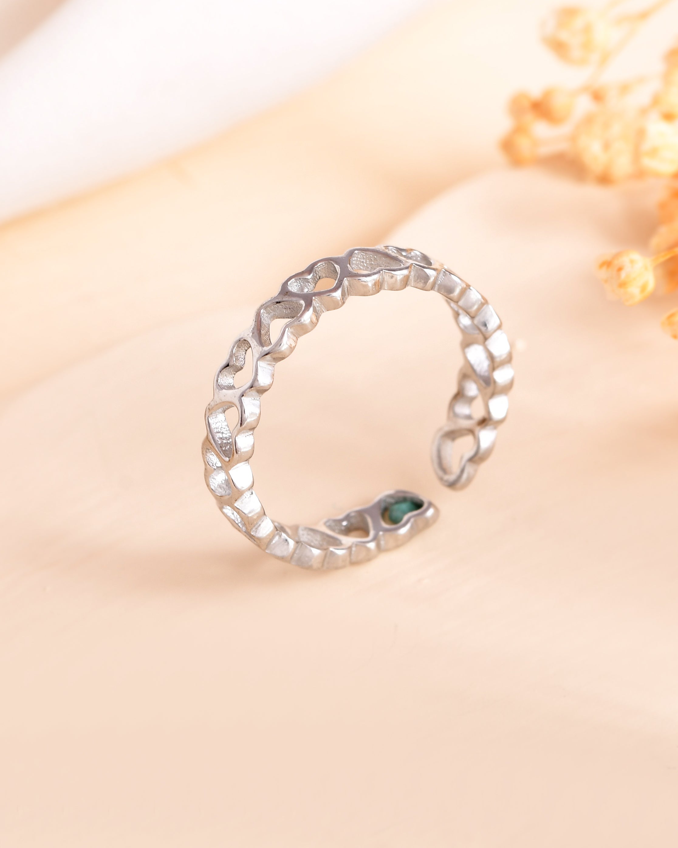 Infinite Love Sterling Silver Ring Band