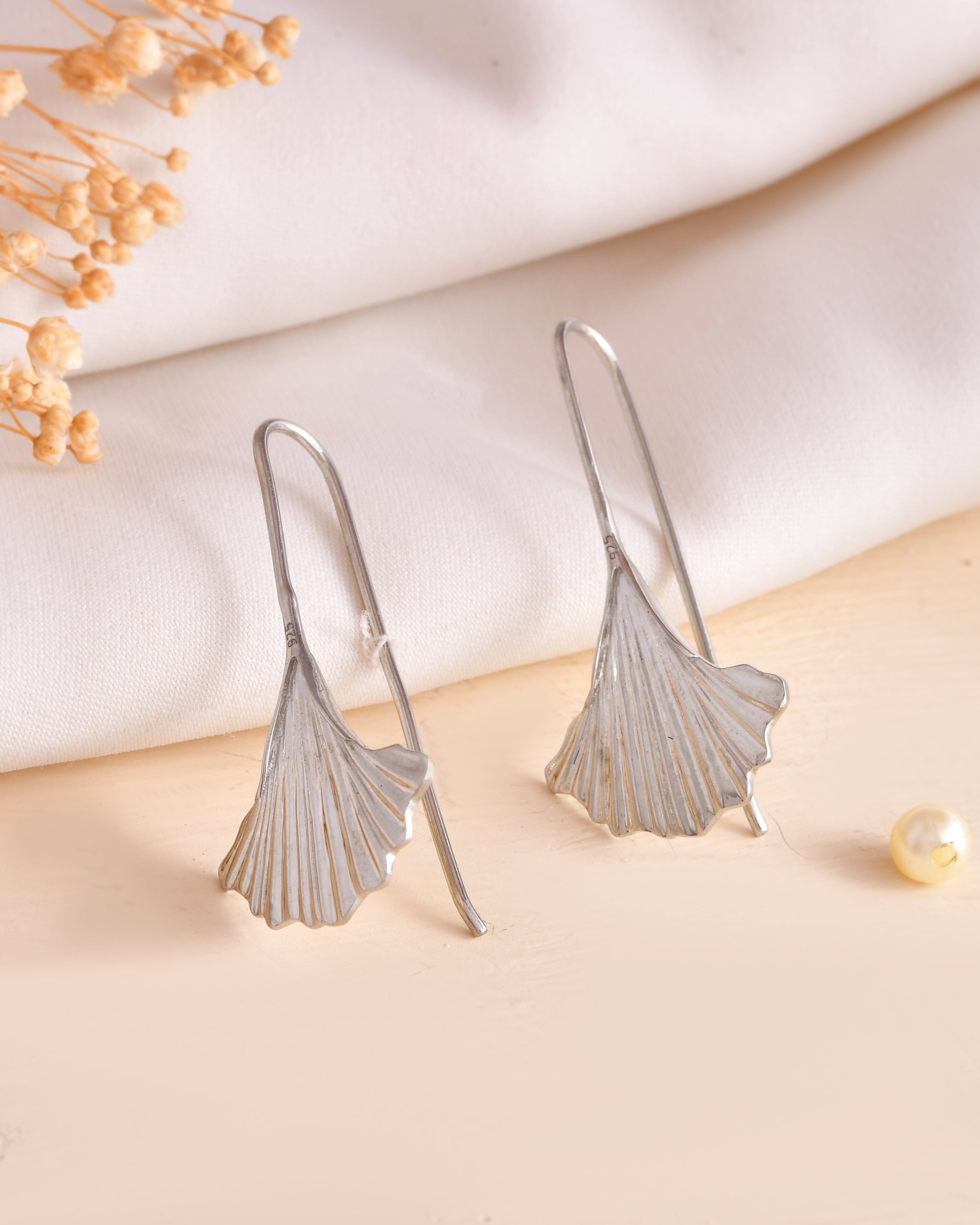 Senorita 925 Silver Leaf Dangle Earring
