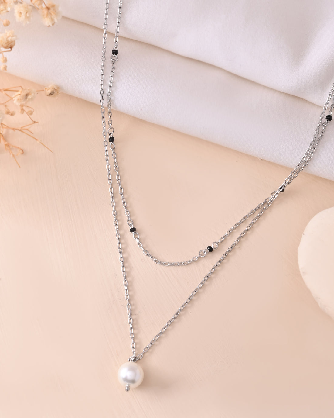 Diva Pearl 925 Sterling Silver Chain Pendant