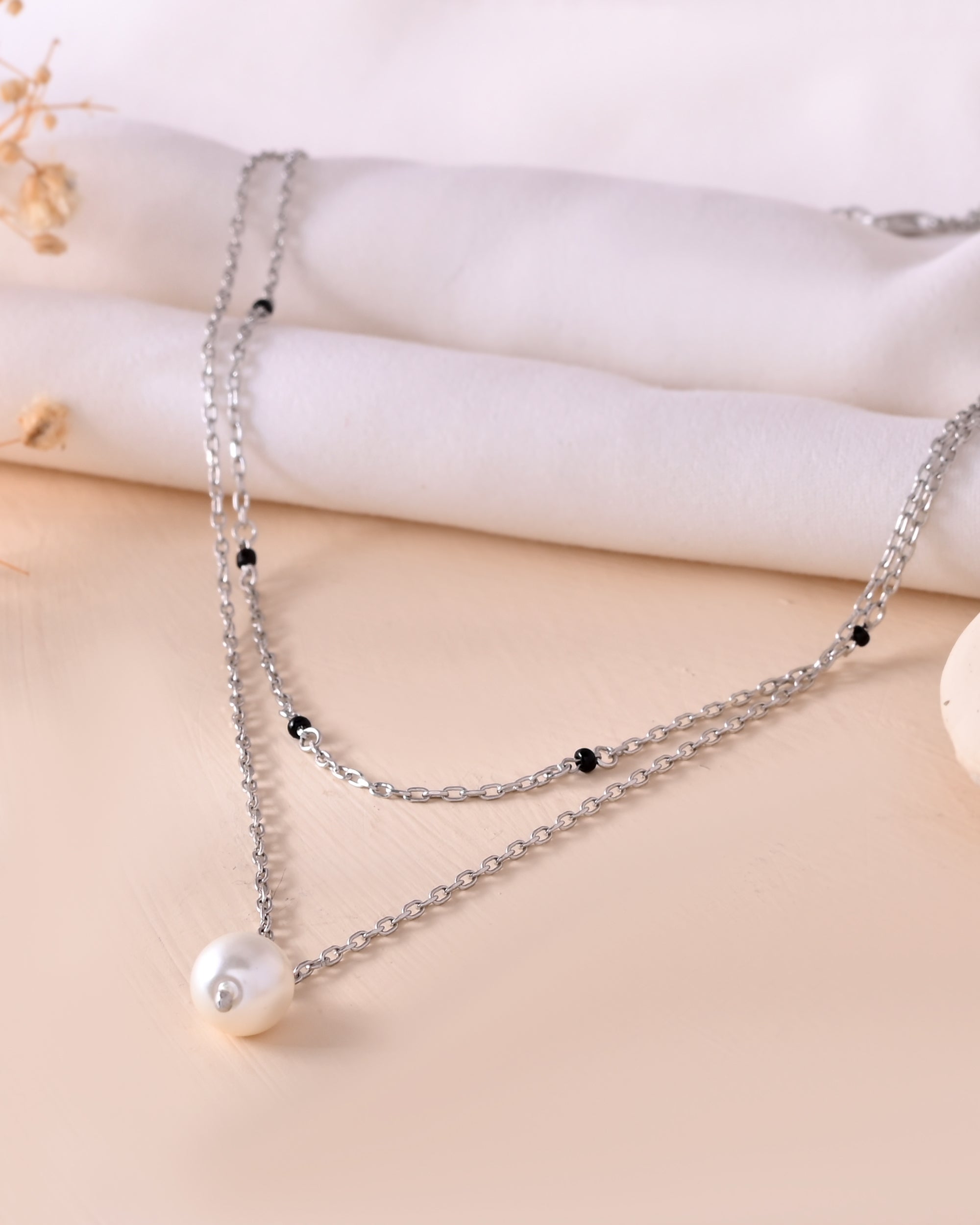 Diva Pearl 925 Sterling Silver Chain Pendant
