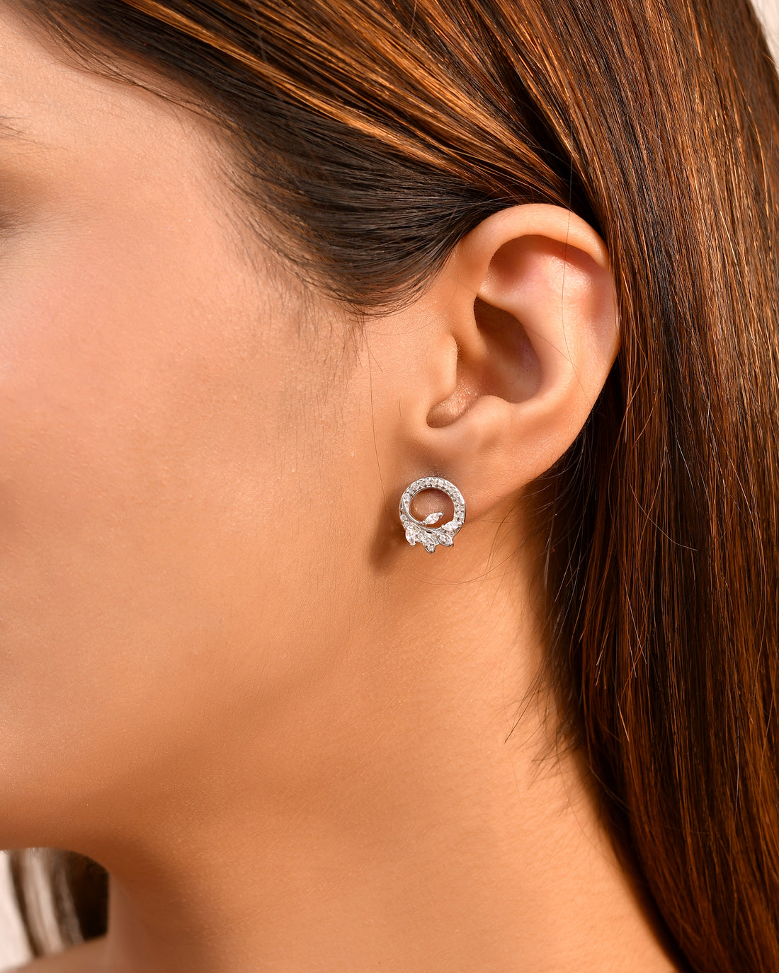 Celestial Bloom Silver 925 Earring Stud