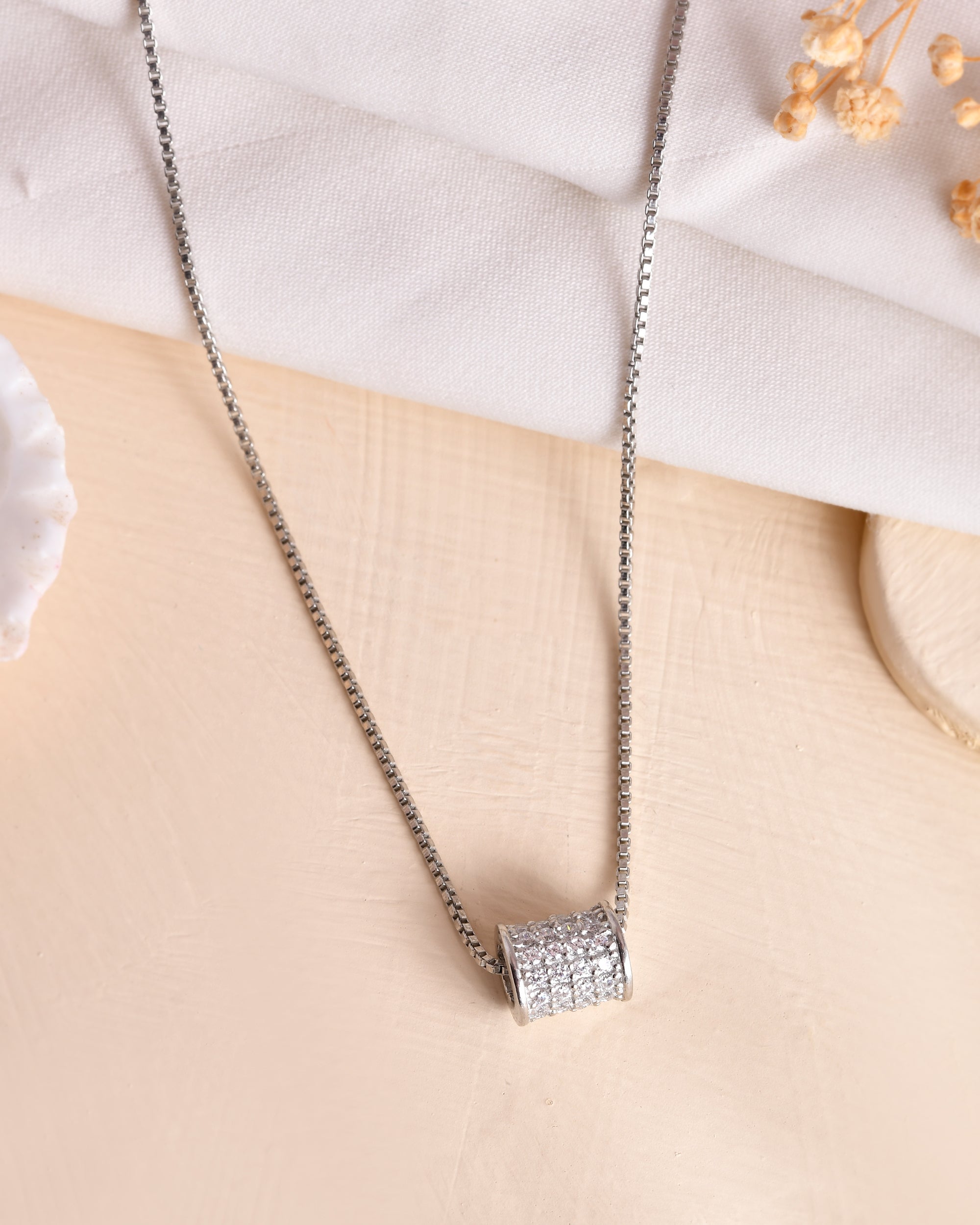 Luxe Loop Sterling Silver Chain Pendant