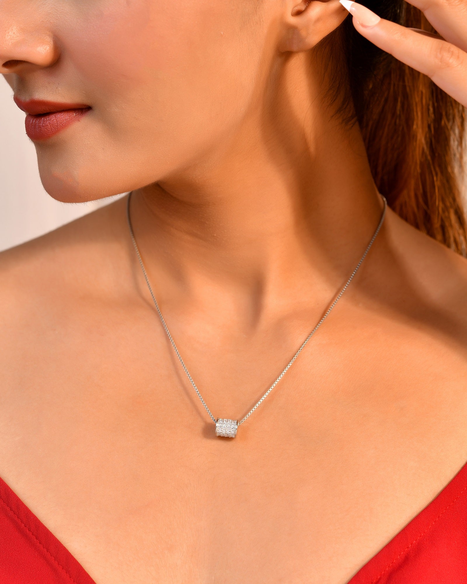 Luxe Loop Sterling Silver Chain Pendant