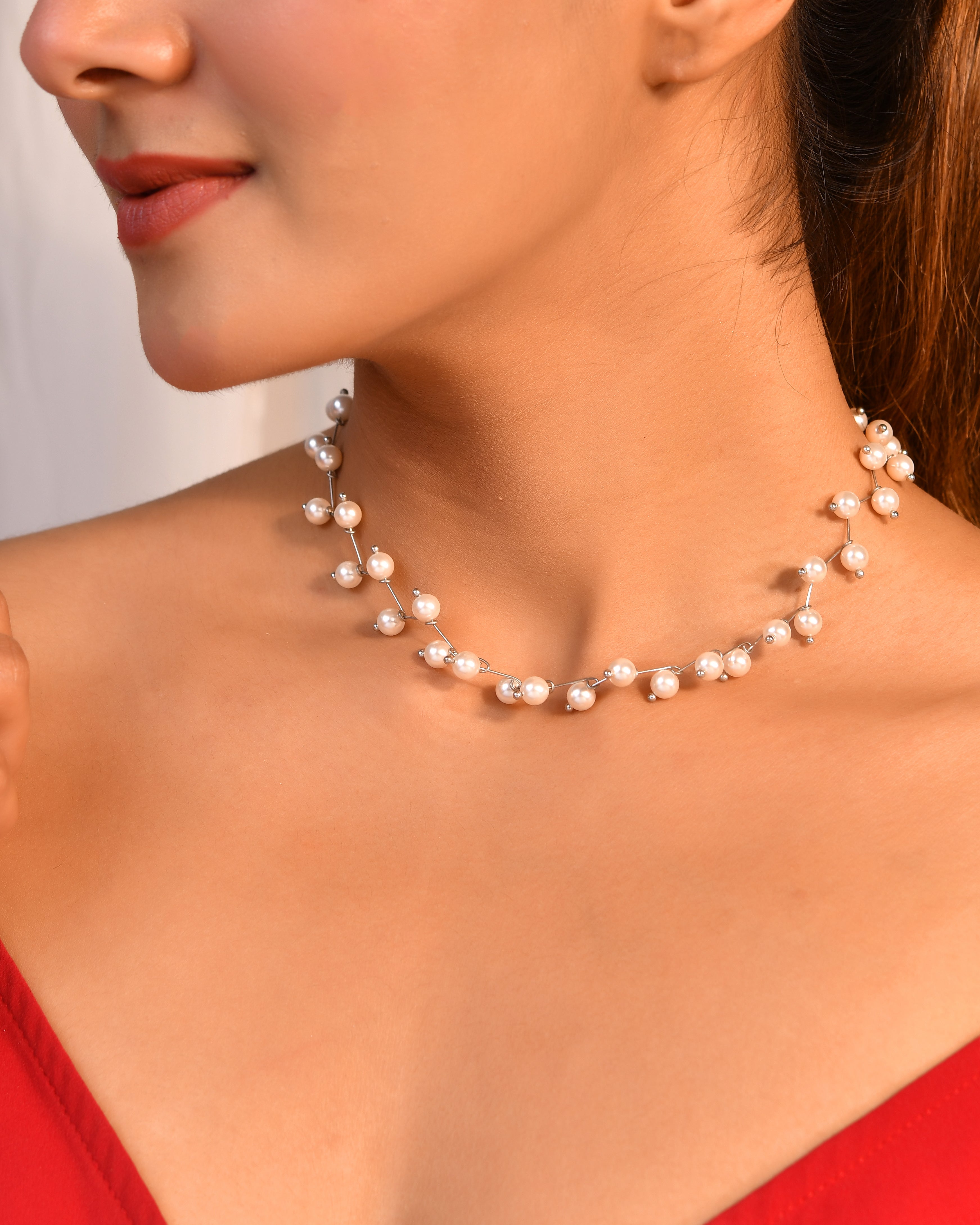 Delicate Pearl Sterling Silver Necklace