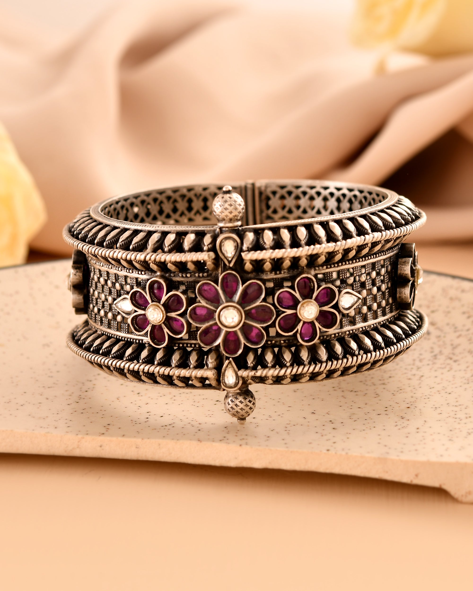 Ritambhara Heritage 925 Silver Bangle