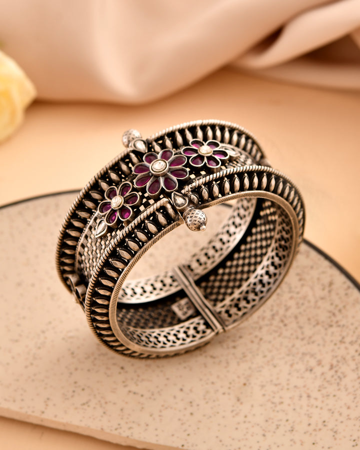 Ritambhara Heritage 925 Silver Bangle