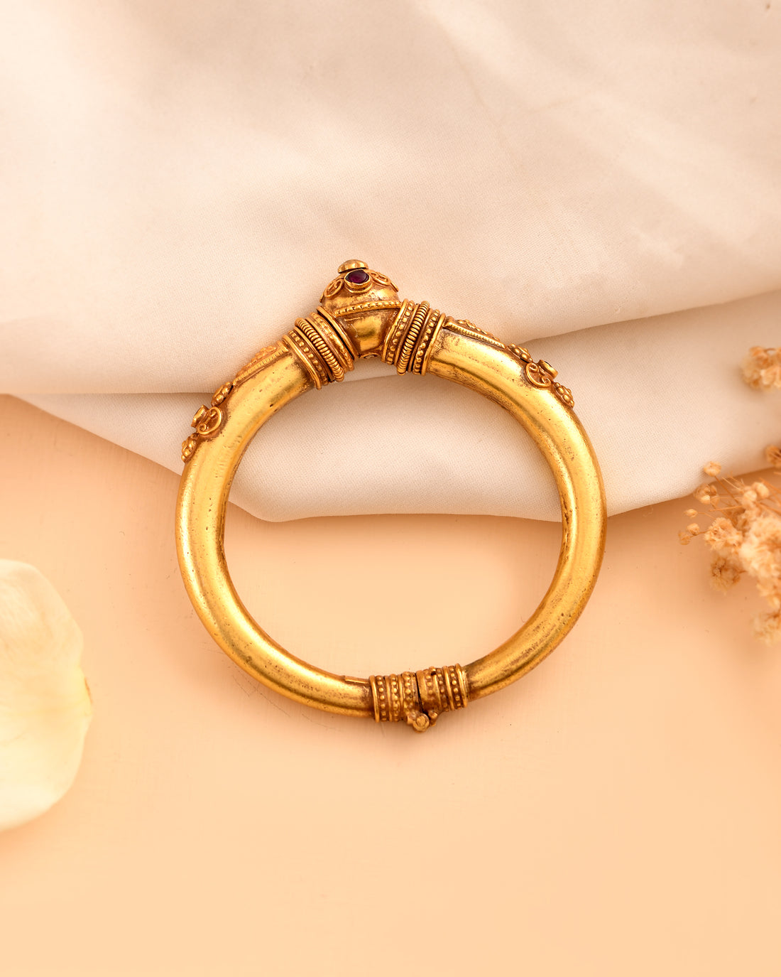 Ritambhara Micron Gold Plated 925 Silver Bangle
