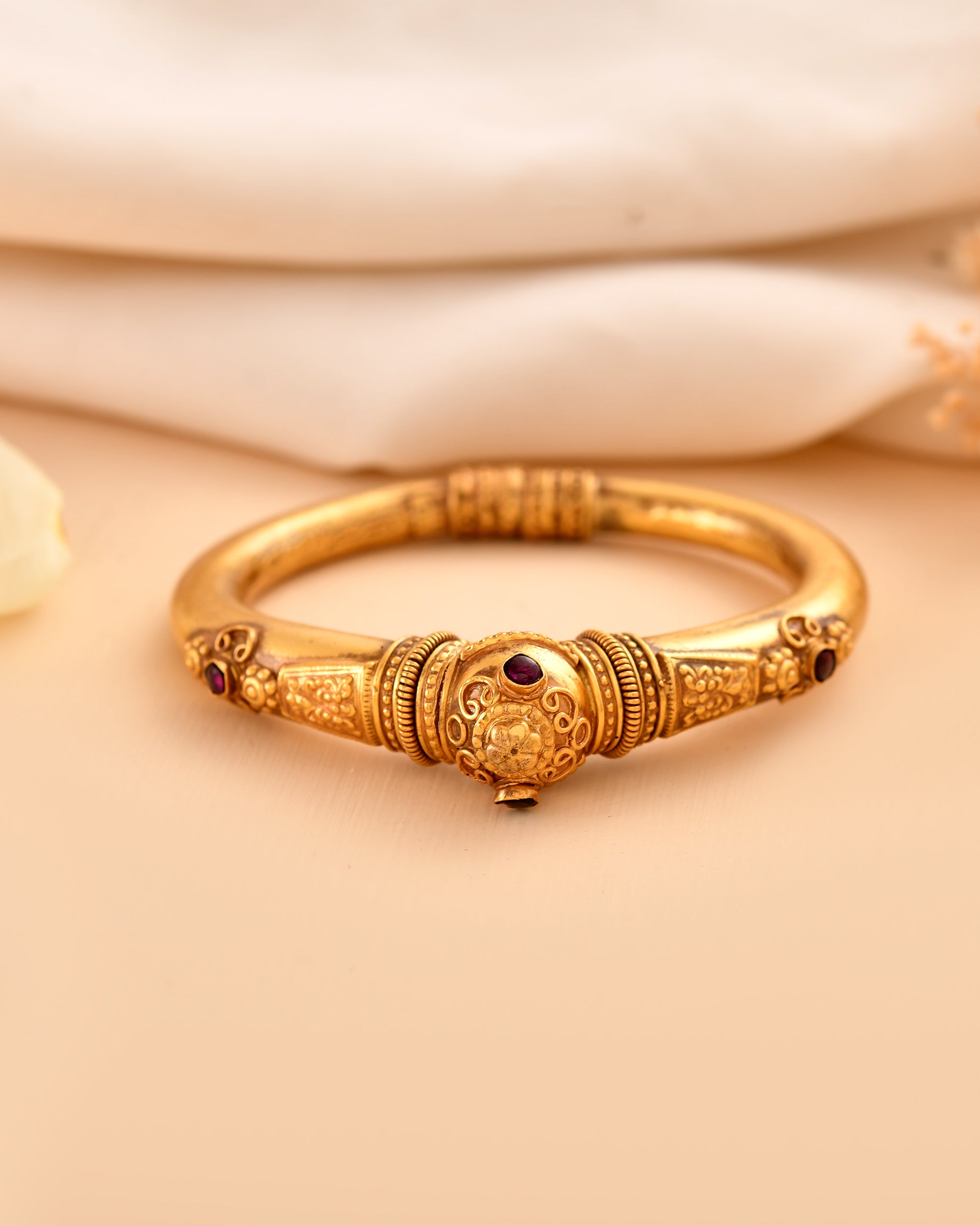 Ritambhara Micron Gold Plated 925 Silver Bangle