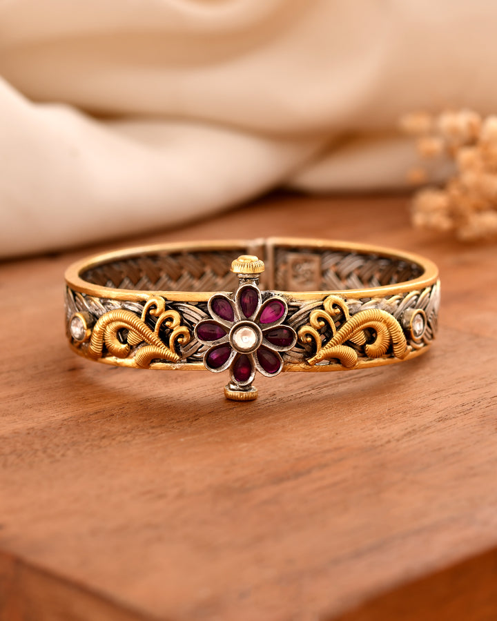 Vanshika Golden touch 925 Silver Bangle