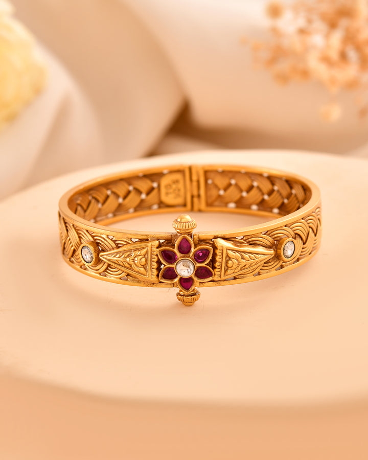 Ishani Micron Gold Plated 925 Silver Bangle