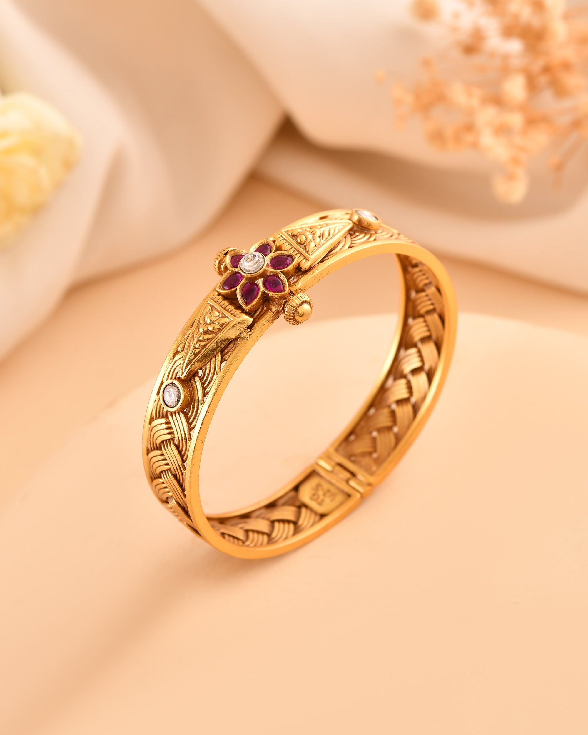 Ishani Micron Gold Plated 925 Silver Bangle