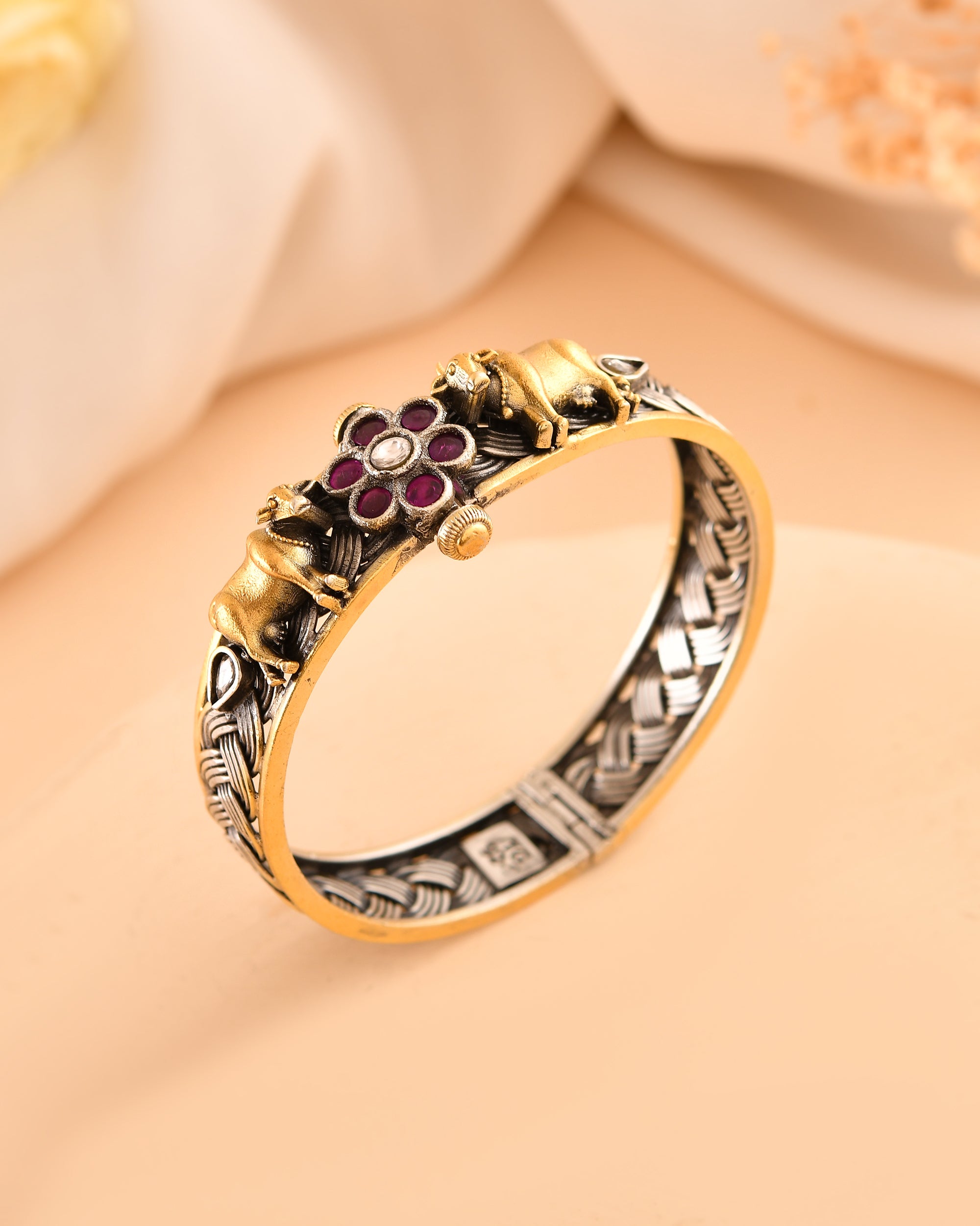 Nandani Golden touch 925 Silver Bangle