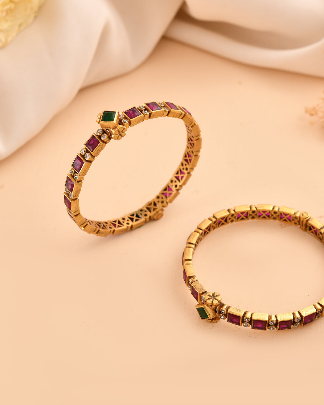 Rohini Micron Gold Plated 925 Silver Bangle