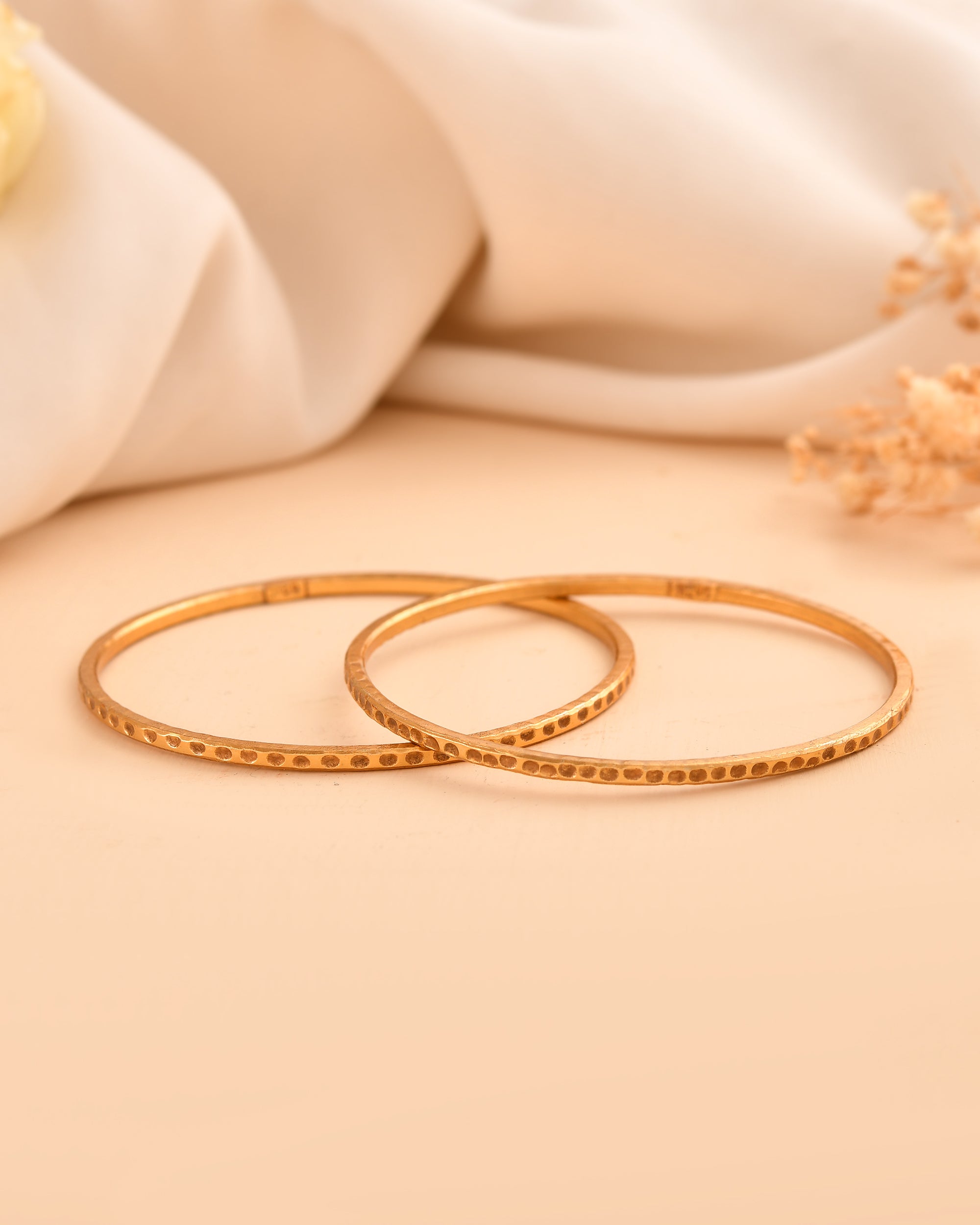Saanvi Micron Gold Plated 925 Silver Bangle