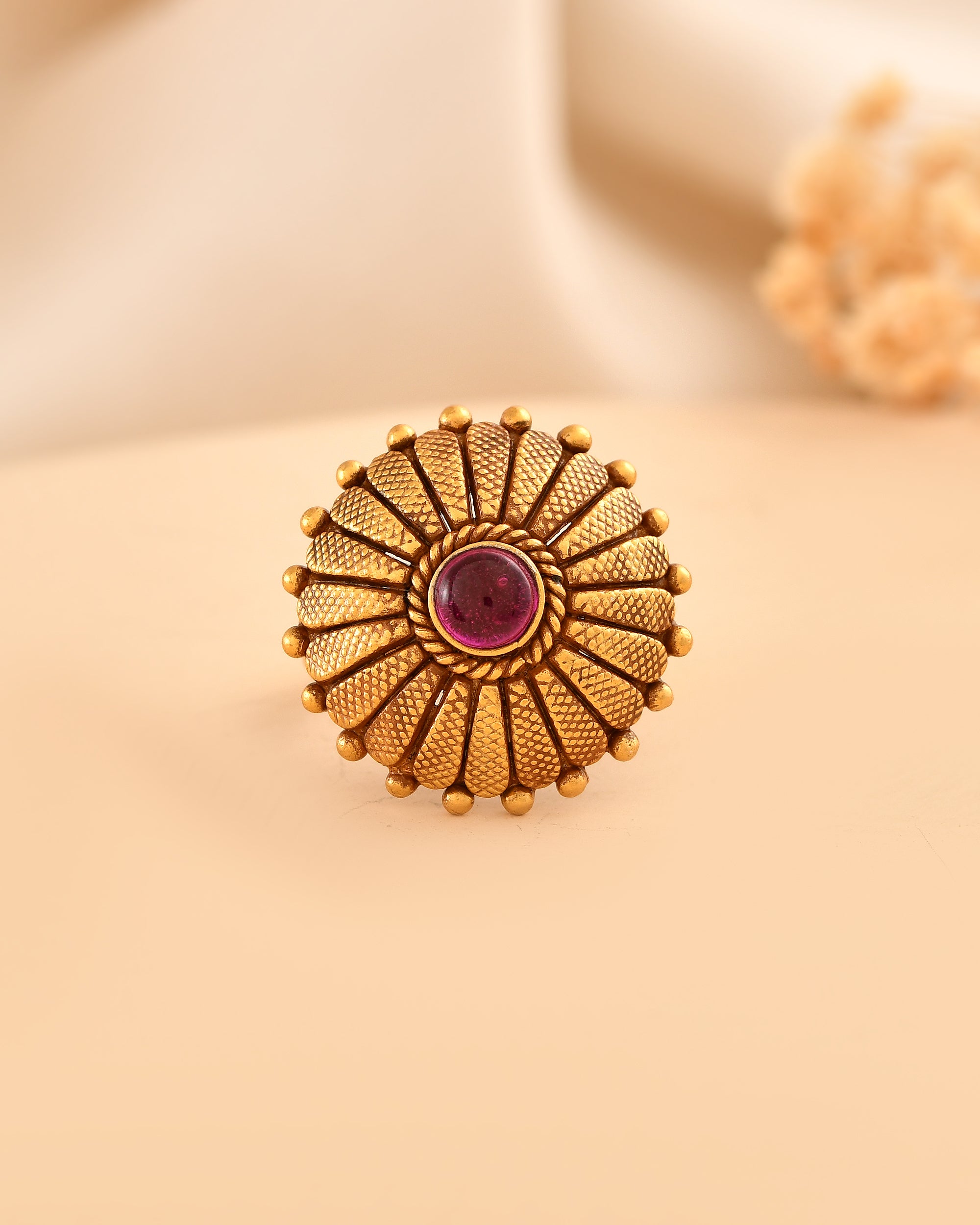 Riwaayat Micron Gold Plated 925 Silver Ring