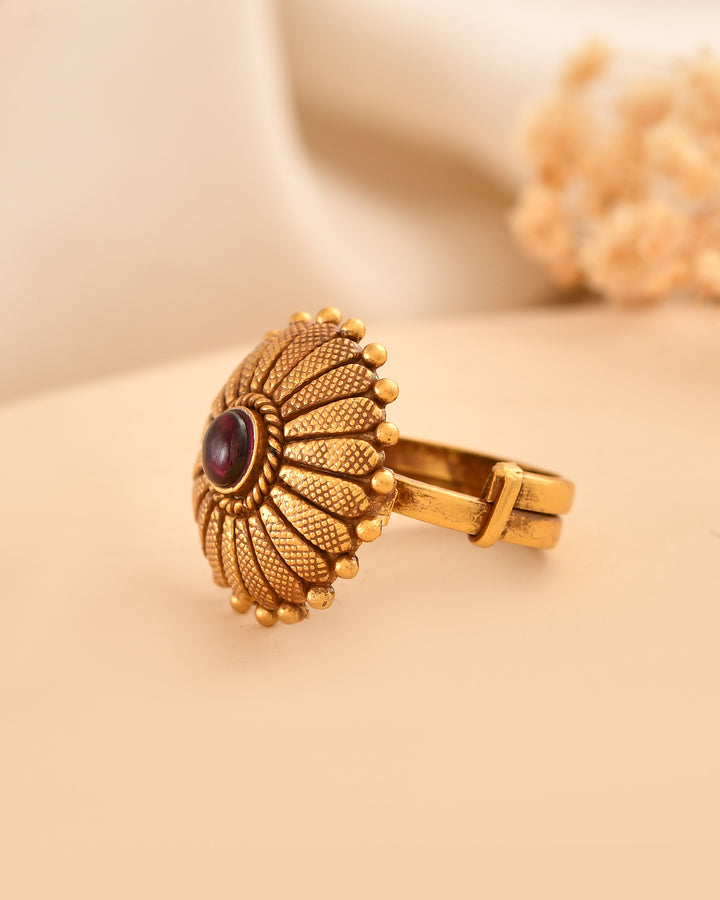 Riwaayat Micron Gold Plated 925 Silver Ring