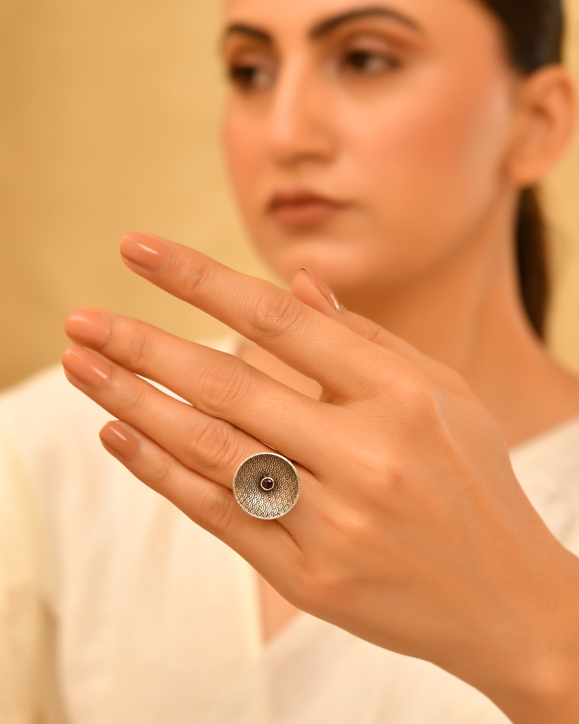 Suhana Oxidised 925 Silver Ring