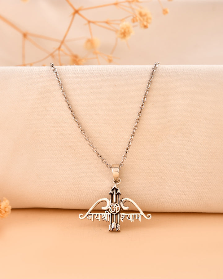 Jai Shree Shyam 925 Silver Pendant