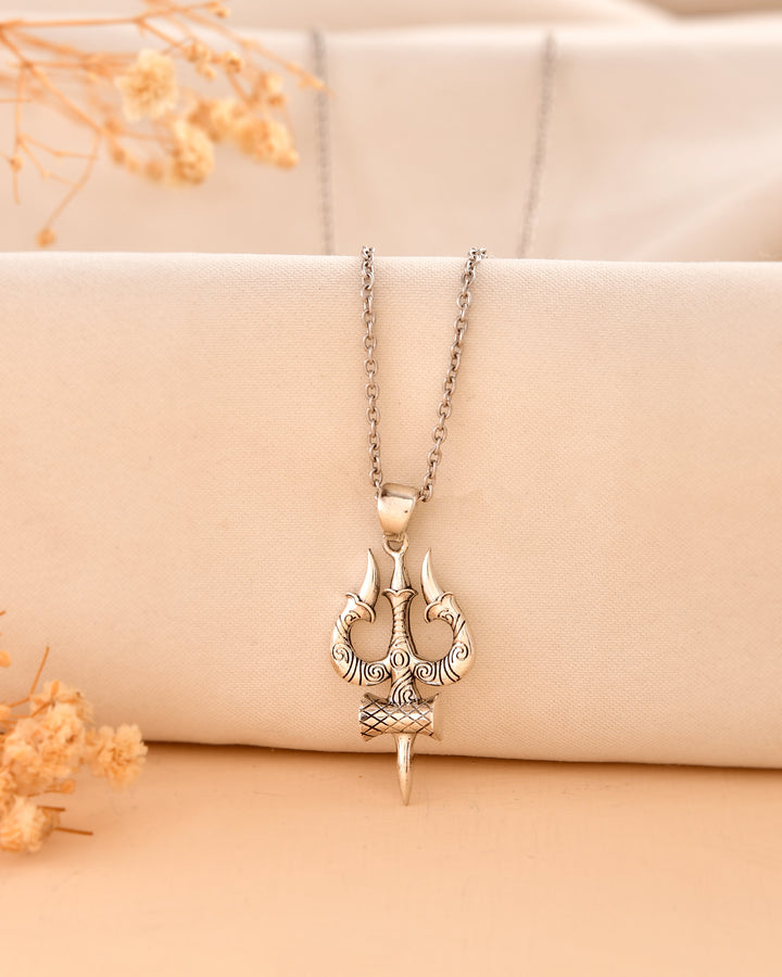 Trishul 925 Silver Pendant
