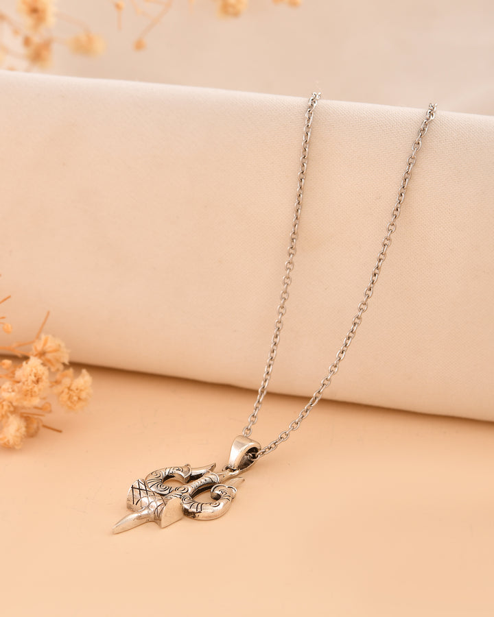 Trishul 925 Silver Pendant