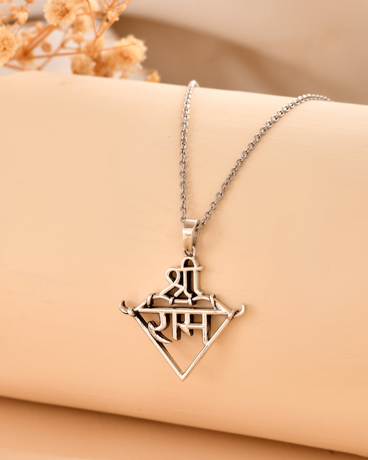 Shree Ram 925 Silver Pendant
