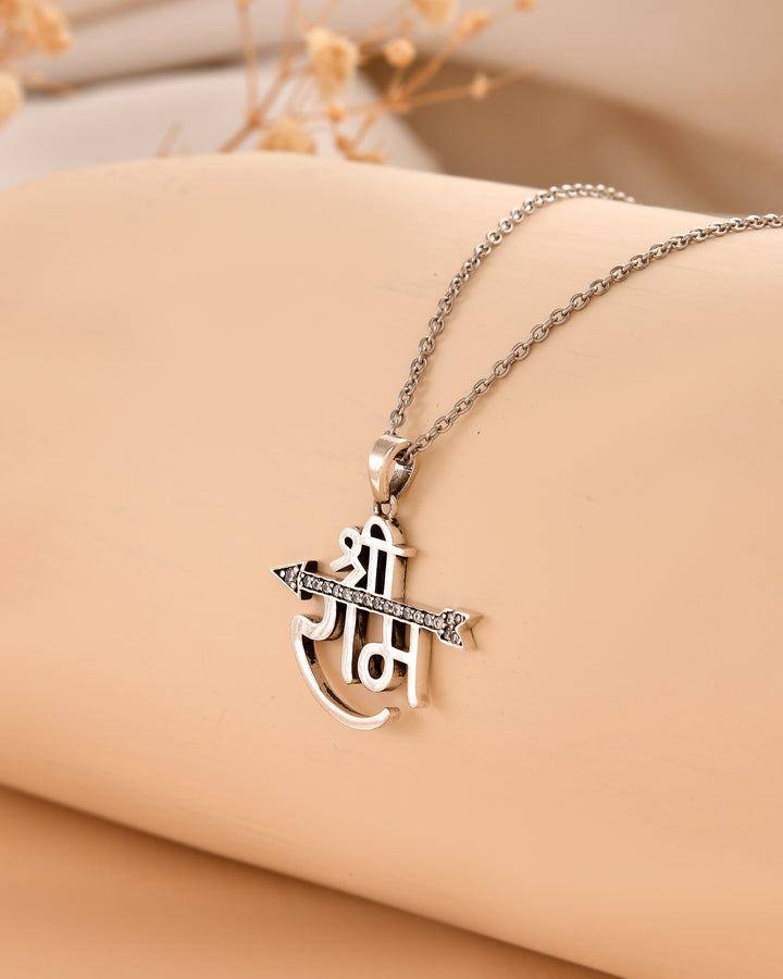 Shree Ram 925 Silver Pendant