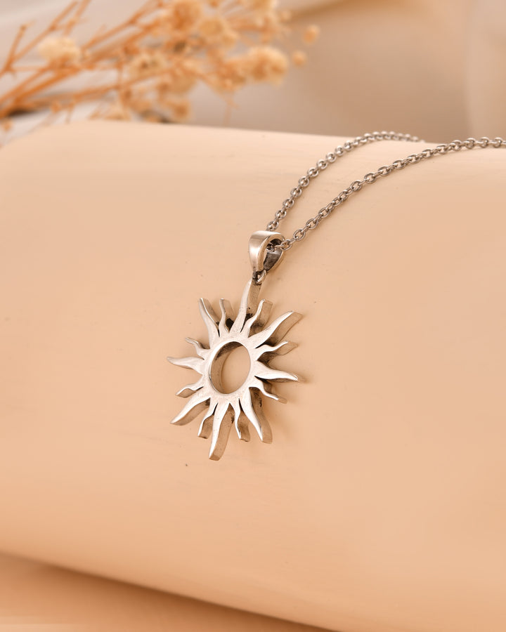 Surya Chakra 925 Silver Pendant