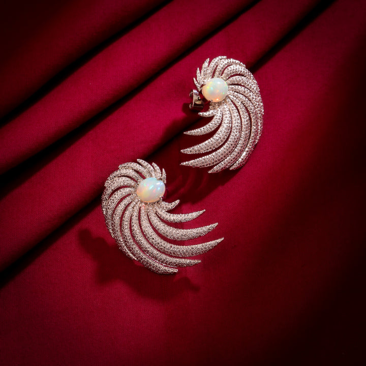 Opal Whirl Earrings