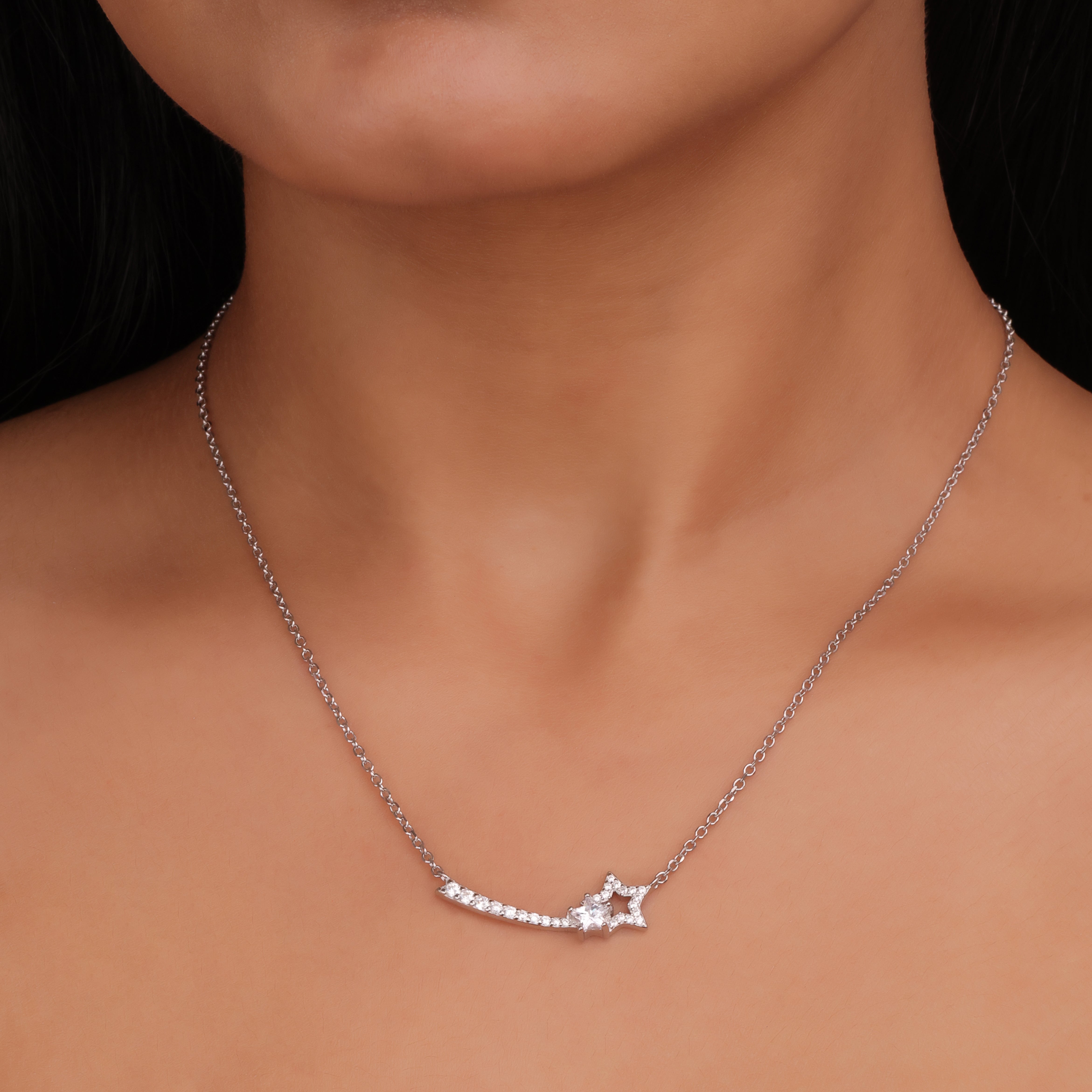 Twinkle Star Duo Chain Pendant