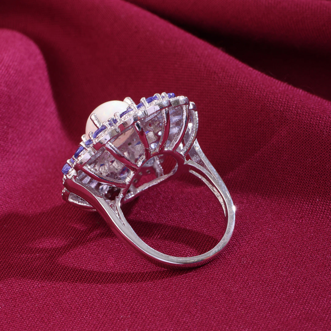 Opal Tanzanite Ring