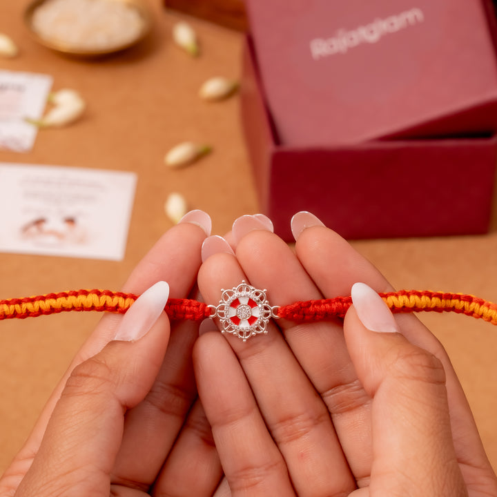 Aaradhya 925 Silver Rakhi