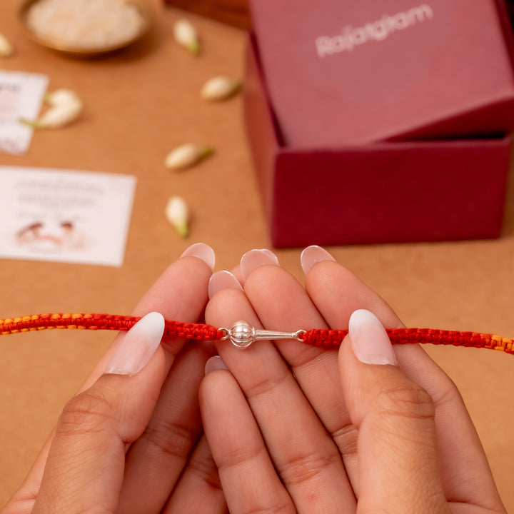 Hanuman Gada 925 Silver Rakhi