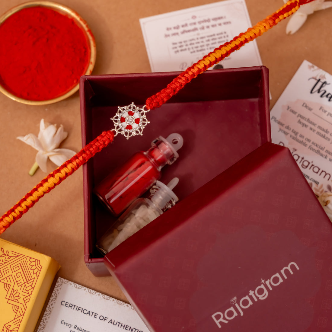 Aaradhya 925 Silver Rakhi