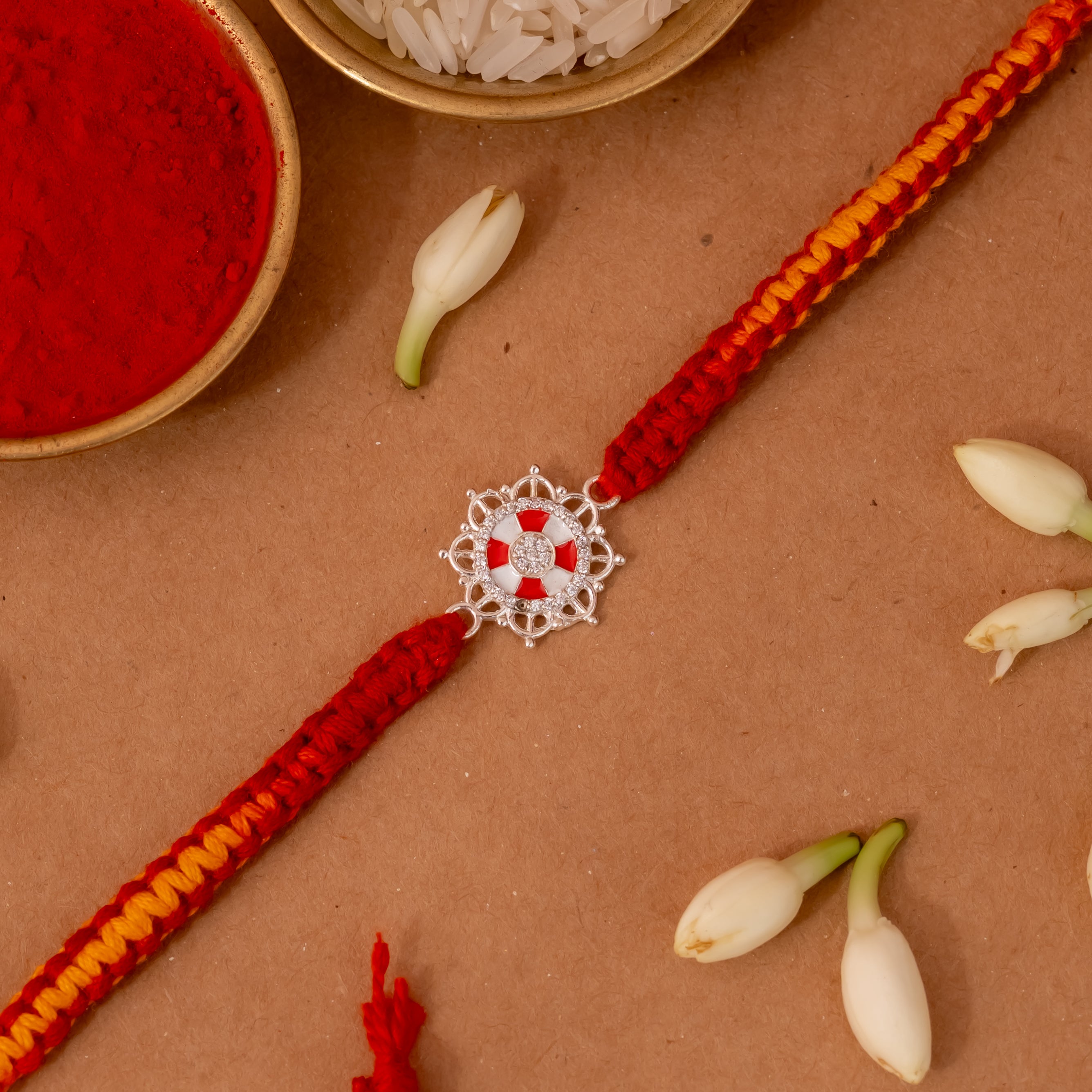 Aaradhya 925 Silver Rakhi