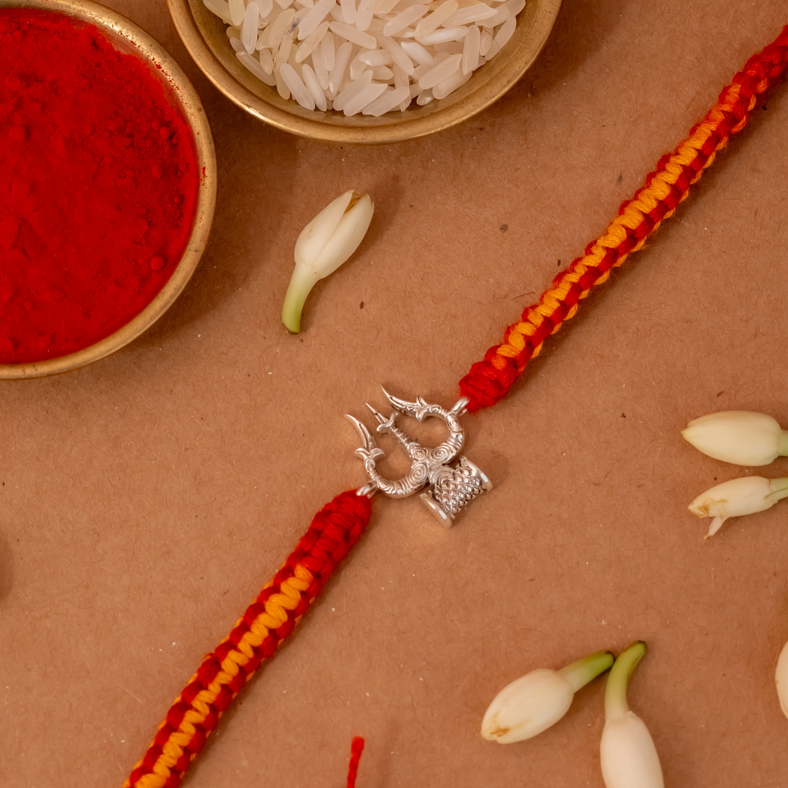 Mahadev Trishul 925 Silver Rakhi
