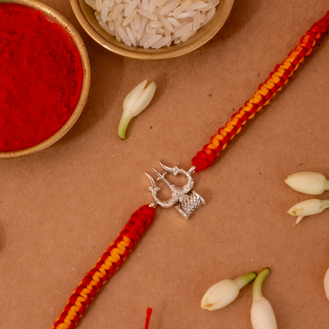 Mahadev Trishul 925 Silver Rakhi
