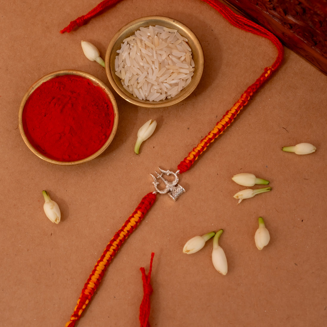 Mahadev Trishul 925 Silver Rakhi