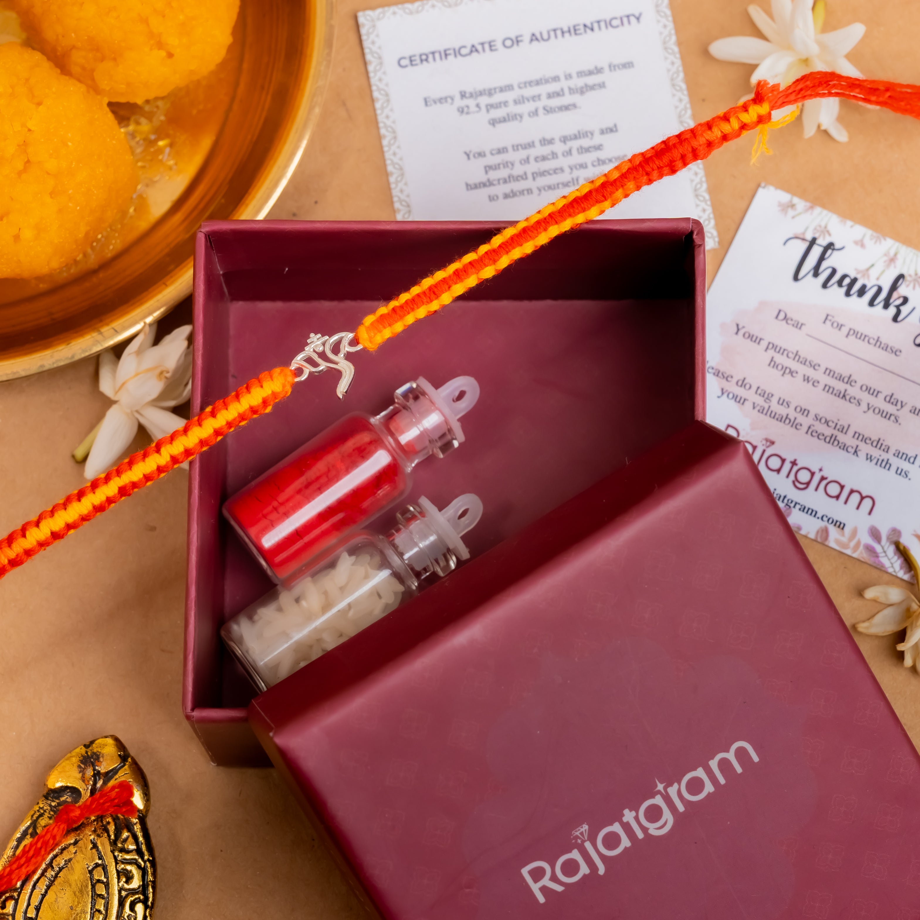 Vinayak 925 Silver Rakhi