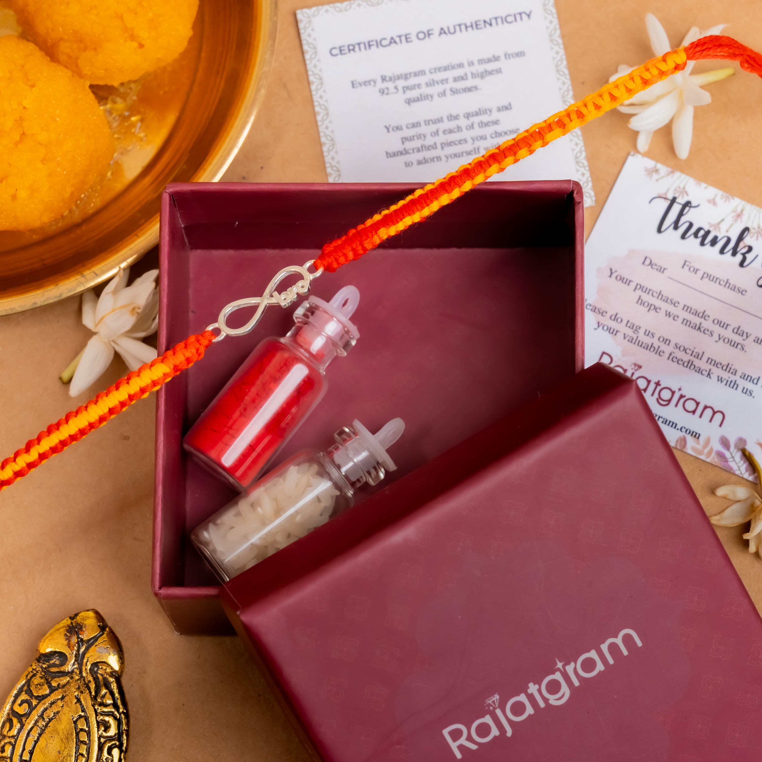 Infinity Bro 925 Silver Rakhi