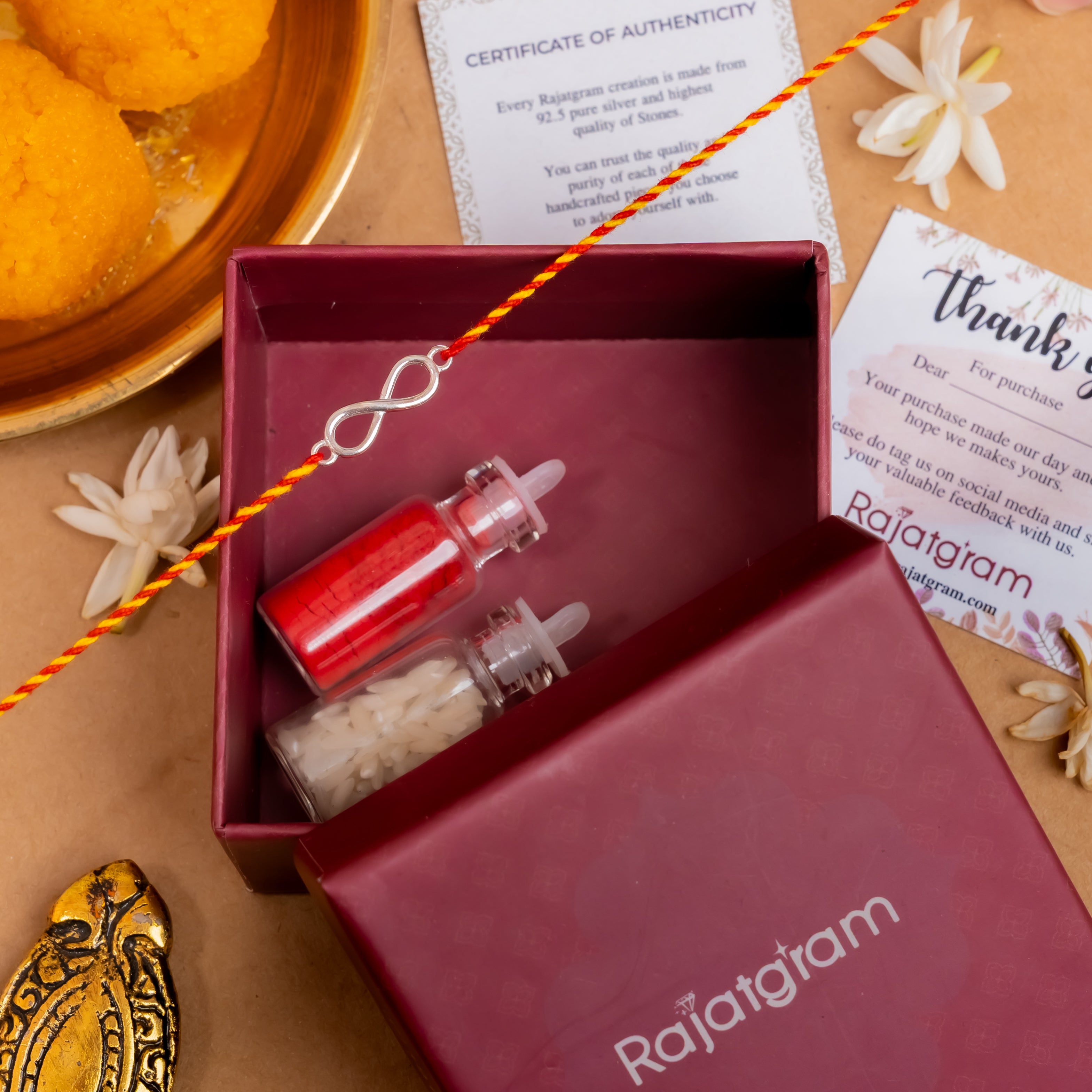 Inifinity 925 Silver Rakhi